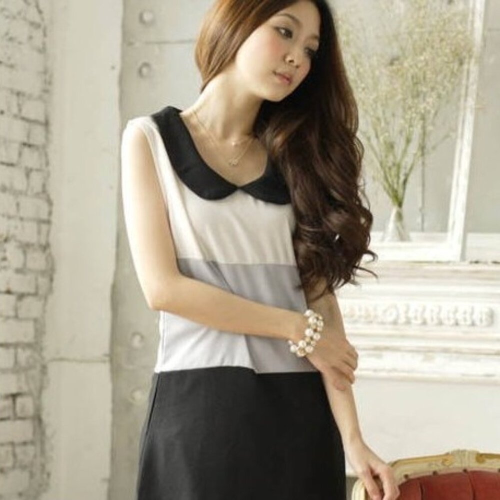 Claudine collar dress